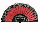 abanico para el baile flamenco con encaje. 60 cm X 33 cm